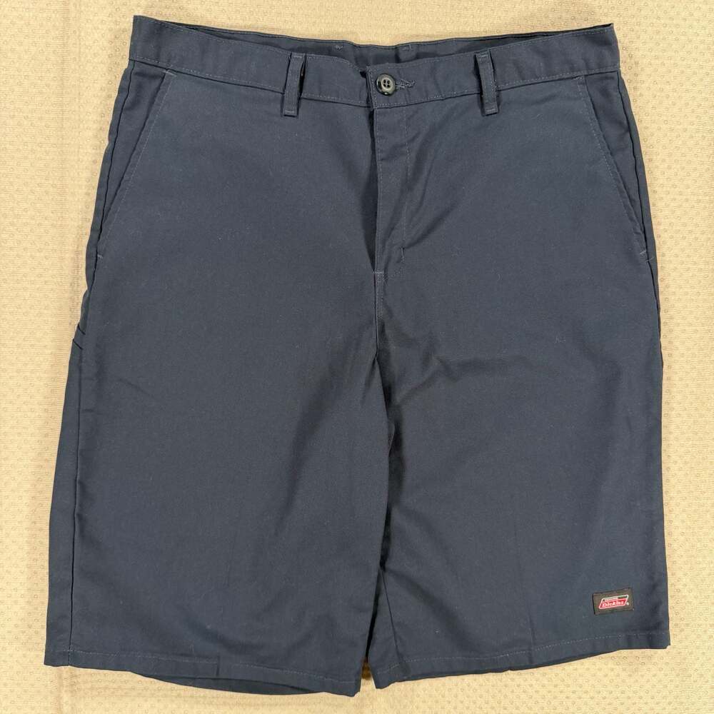 Dickies Men's Loose Fit Multi-Use Pocket Work Shorts Navy Size 36